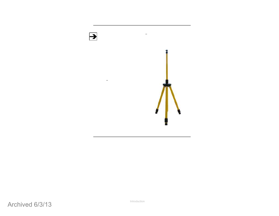 H-491009 tripod, About installation and setup, Archived 6/3/13 | ETS-Lindgren 4340 Digital Camera System (CCTV) (Archived) User Manual | Page 13 / 63