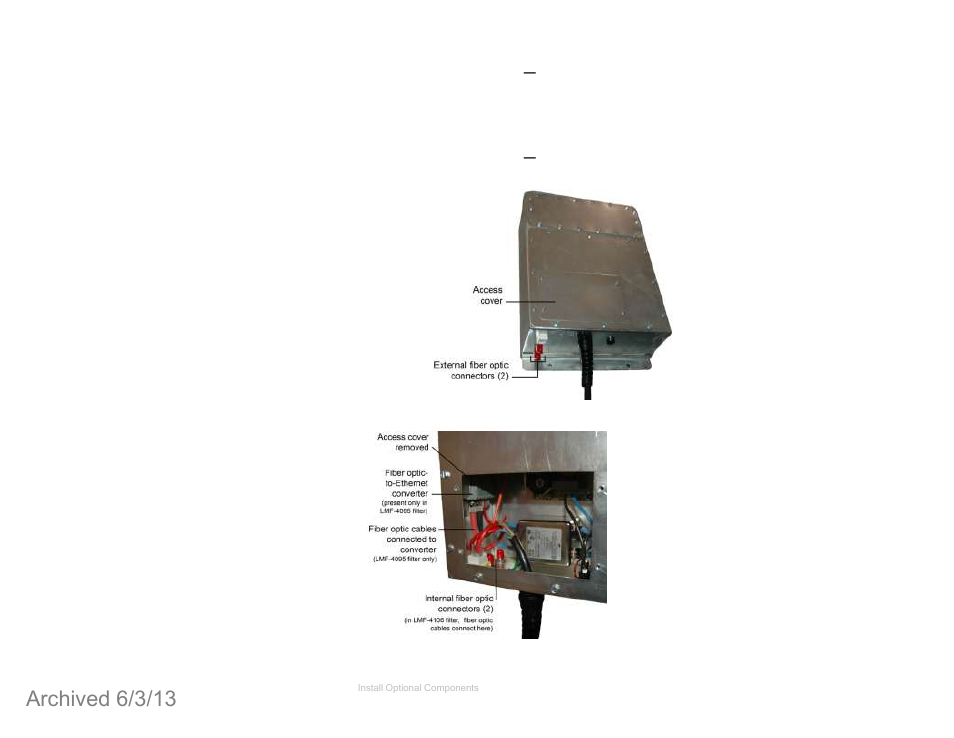 Chamber with shielded control room, Additional pre-installation, Tasks | Installation tasks, Archived 6/3/13 | ETS-Lindgren 4340 Digital Camera System (CCTV) (Archived) User Manual | Page 35 / 63