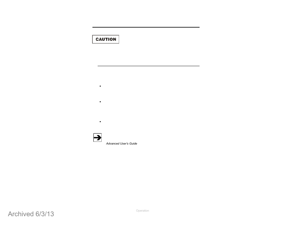 0 operation, Operating notices, Archived 6/3/13 | ETS-Lindgren 4340 Digital Camera System (CCTV) (Archived) User Manual | Page 49 / 63