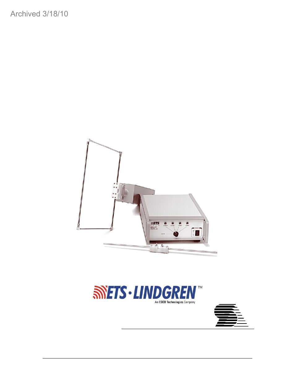ETS-Lindgren 4630 Refrad Reference Radiator (Archived) User Manual | 19 pages
