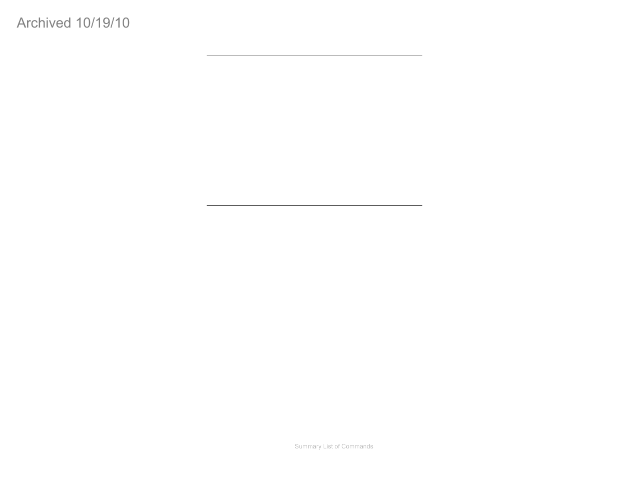 Two parameter commands, Three parameter commands | ETS-Lindgren FM5004 Field Monitor (Archived) User Manual | Page 114 / 115