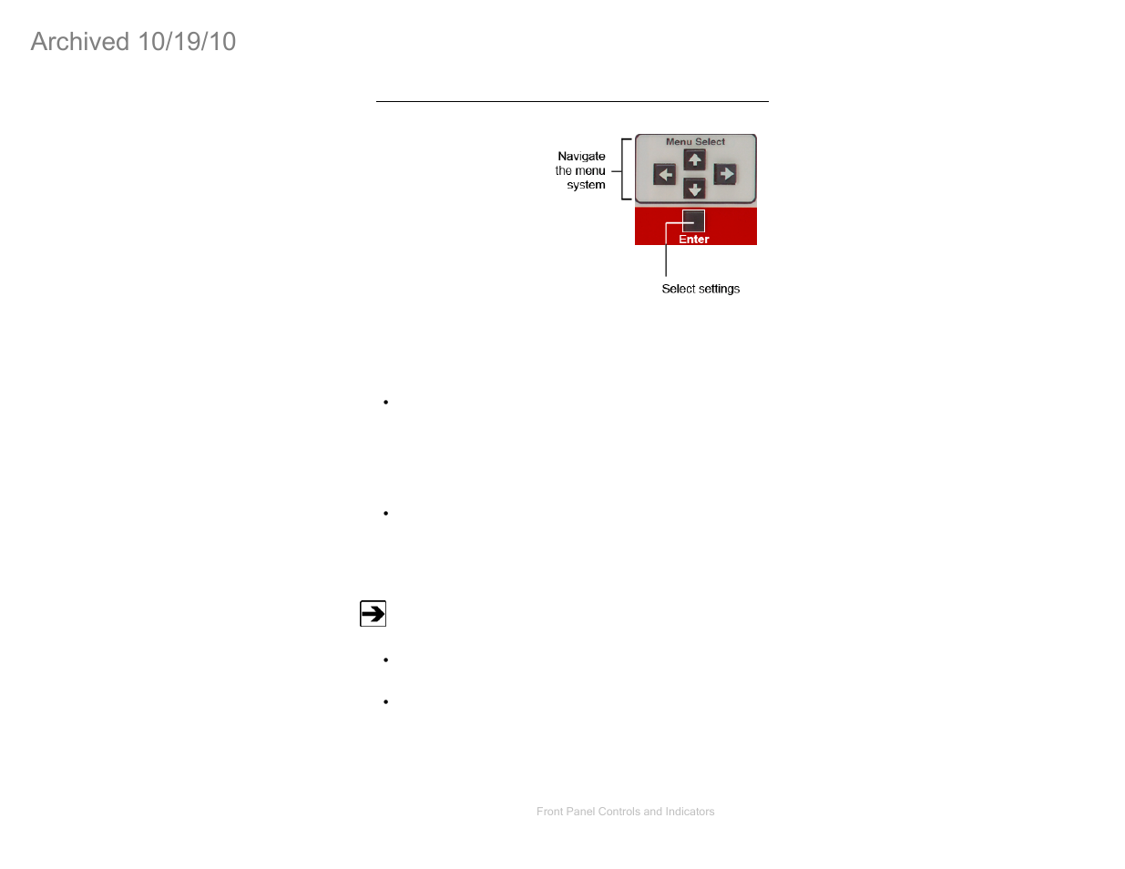 Menu select, Using the menu keys, Navigating the menu system | ETS-Lindgren FM5004 Field Monitor (Archived) User Manual | Page 32 / 115