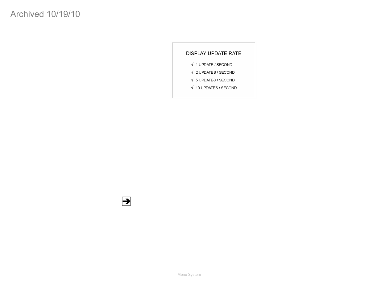 Display update rate, Lcd contrast, Lcd brightness | ETS-Lindgren FM5004 Field Monitor (Archived) User Manual | Page 41 / 115