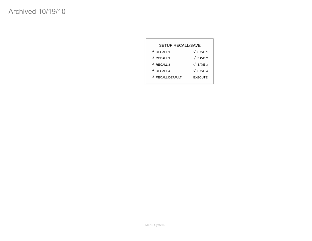 Setup save/recall | ETS-Lindgren FM5004 Field Monitor (Archived) User Manual | Page 53 / 115
