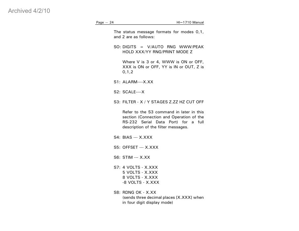 Archived 4/2/10 | ETS-Lindgren HI-1710 Microwave Measurement System (Archived) User Manual | Page 29 / 61