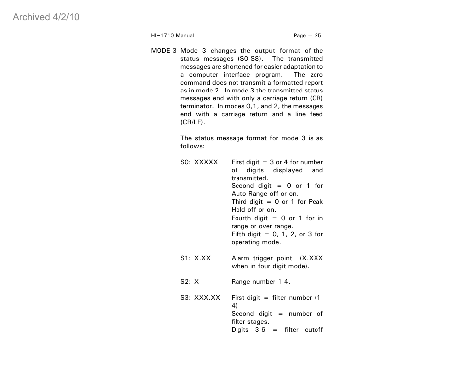 Archived 4/2/10 | ETS-Lindgren HI-1710 Microwave Measurement System (Archived) User Manual | Page 30 / 61
