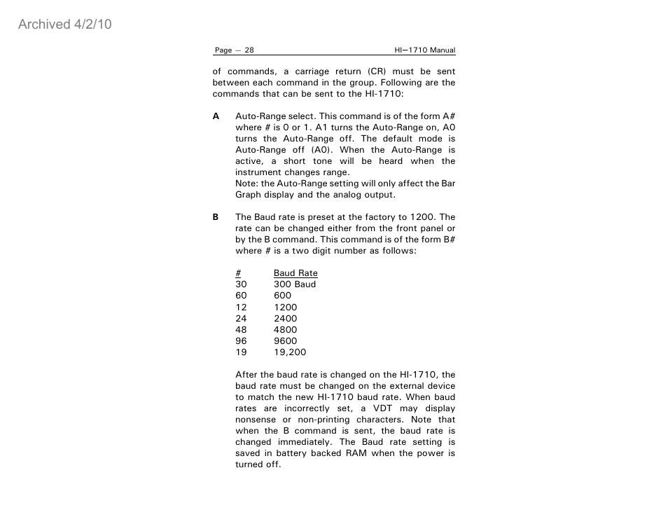 Archived 4/2/10 | ETS-Lindgren HI-1710 Microwave Measurement System (Archived) User Manual | Page 33 / 61