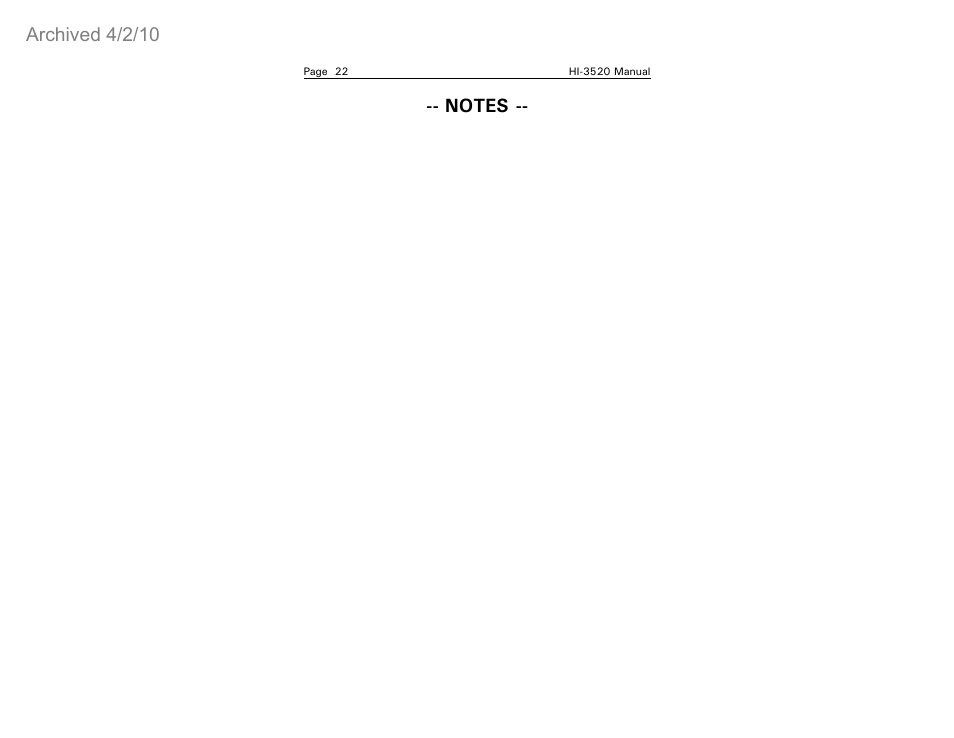 ETS-Lindgren HI-3520 Microwave Monitor (Archived) User Manual | Page 26 / 26