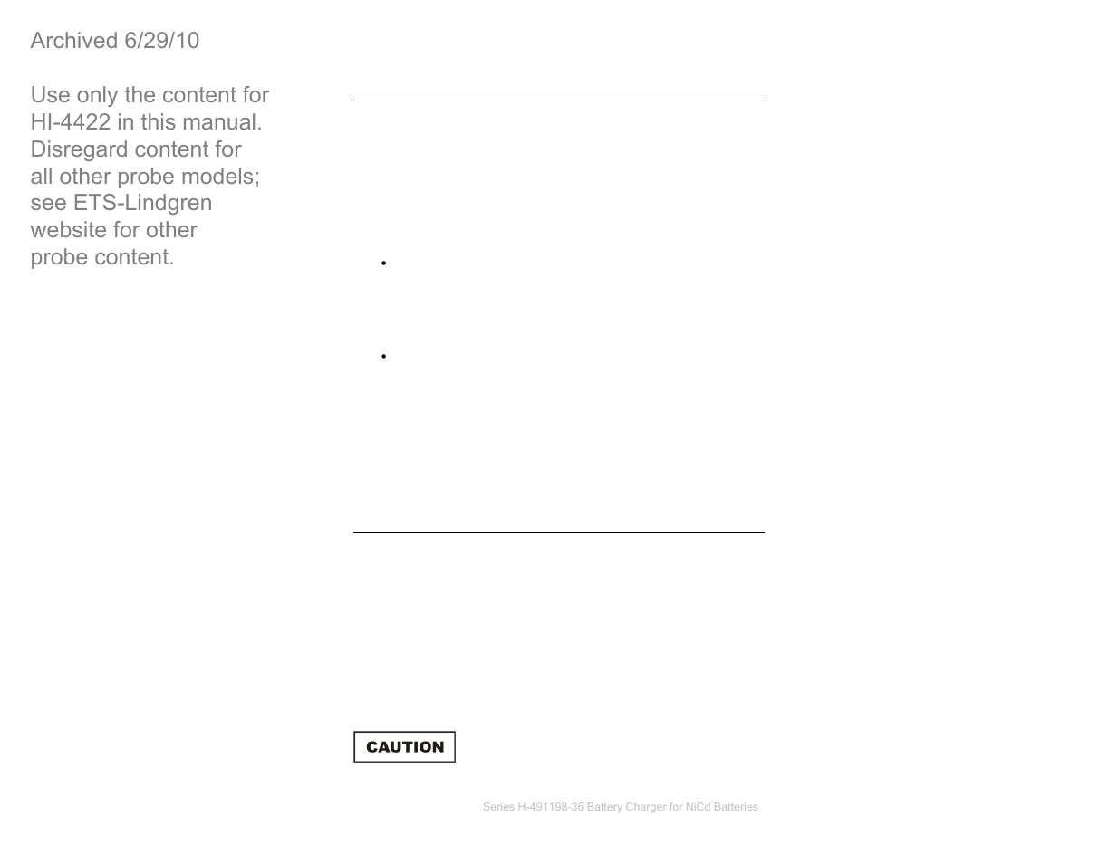 ETS-Lindgren HI-4422 Field Probe (Archived) User Manual | Page 100 / 158