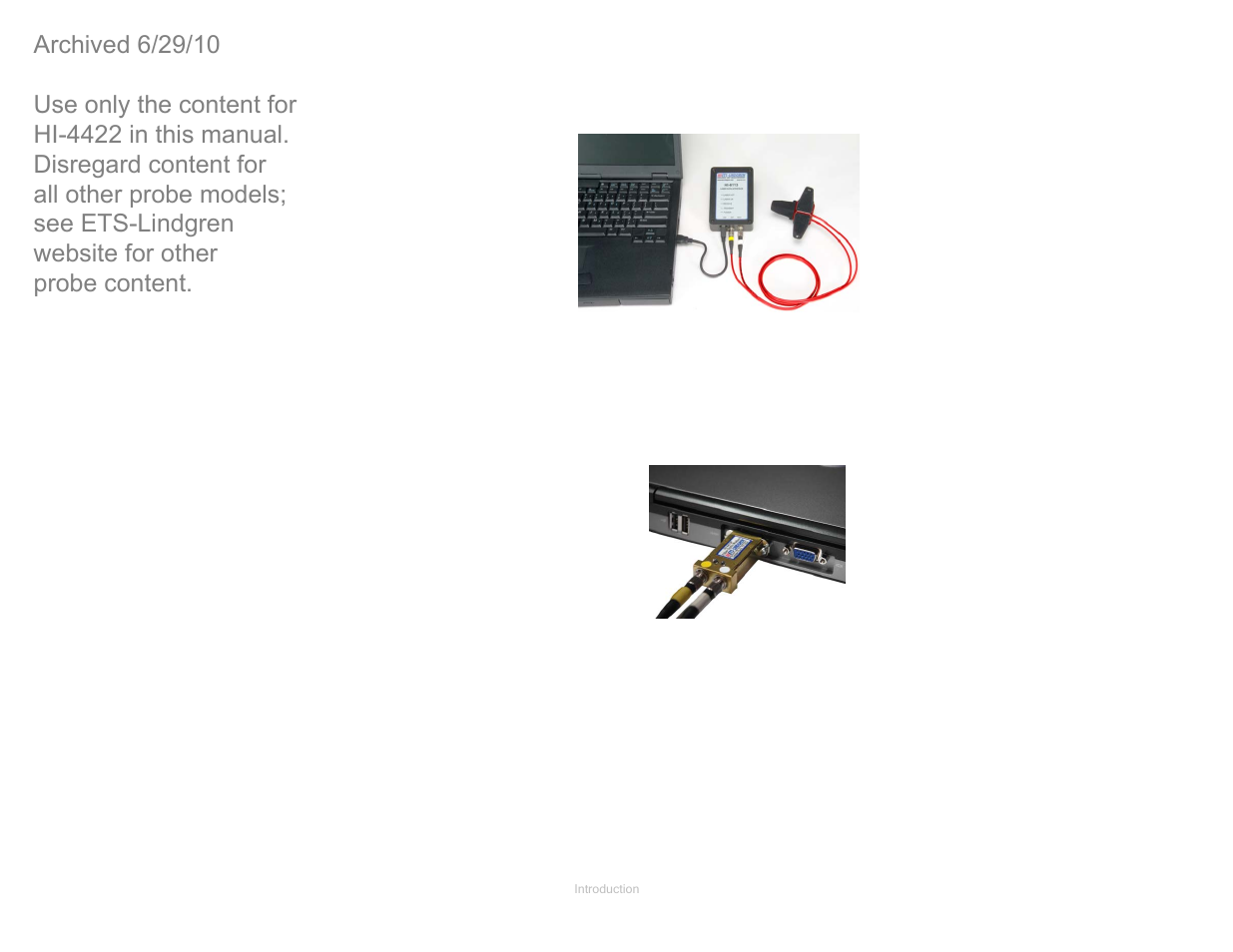 Hi6113 laser data interface, Hi-4413p fiber optic modem, Hi-6113 laser data interface | ETS-Lindgren HI-4422 Field Probe (Archived) User Manual | Page 13 / 158