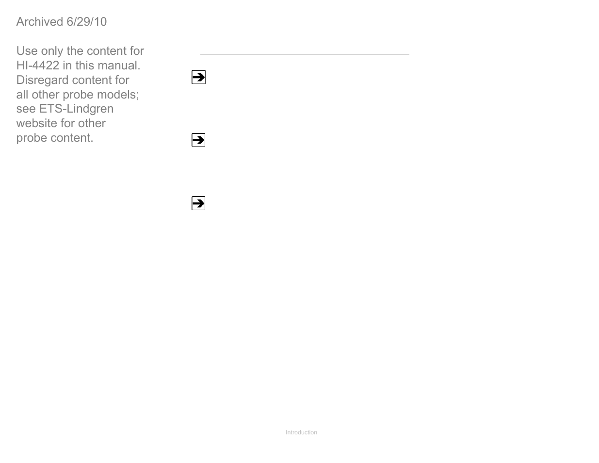About probe operation | ETS-Lindgren HI-4422 Field Probe (Archived) User Manual | Page 16 / 158