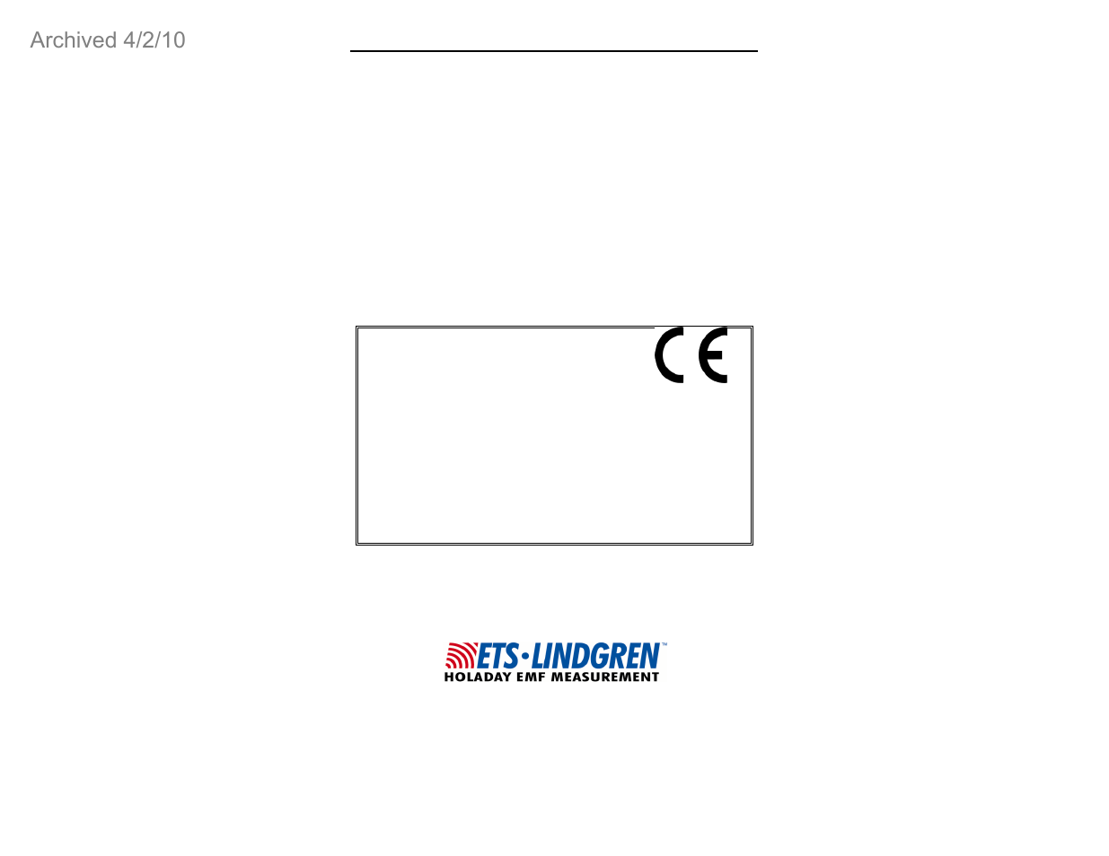 User's manual, Archived 4/2/10 | ETS-Lindgren FP2083 Isotropic Electric Field Probes (Archived) User Manual | Page 37 / 55