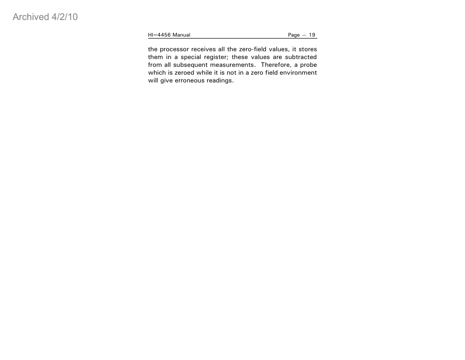 Archived 4/2/10 | ETS-Lindgren HI-4456 Isotropic Electric Field Probe (Archived) User Manual | Page 24 / 35