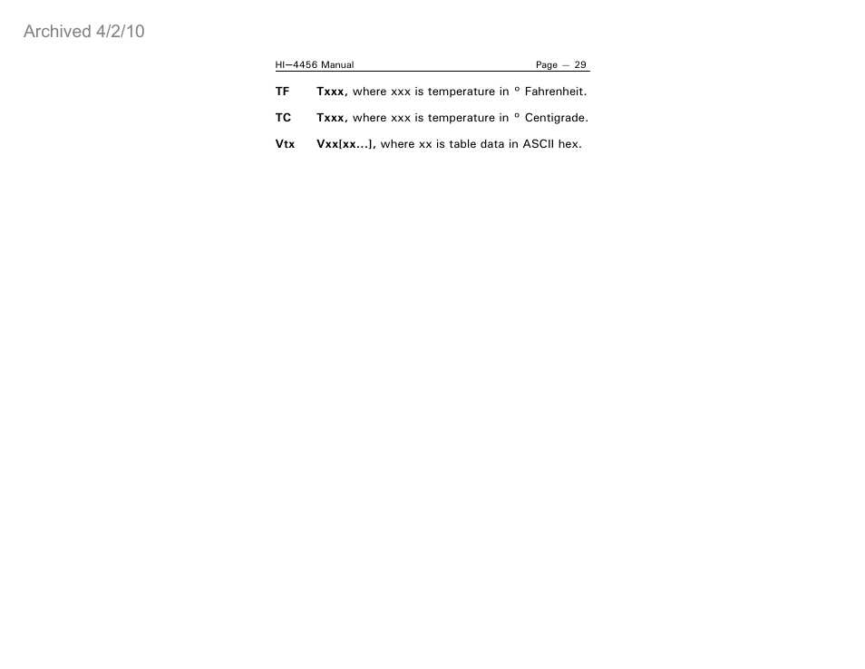 Archived 4/2/10 | ETS-Lindgren HI-4456 Isotropic Electric Field Probe (Archived) User Manual | Page 34 / 35