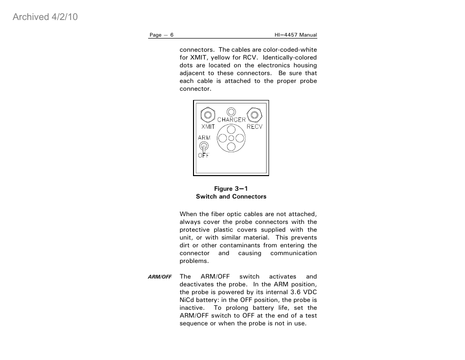 Archived 4/2/10 | ETS-Lindgren HI-4457 Isotropic Magnetic Field Probe (Archived) User Manual | Page 11 / 36