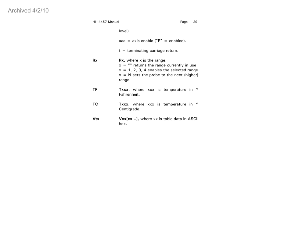 Archived 4/2/10 | ETS-Lindgren HI-4457 Isotropic Magnetic Field Probe (Archived) User Manual | Page 34 / 36