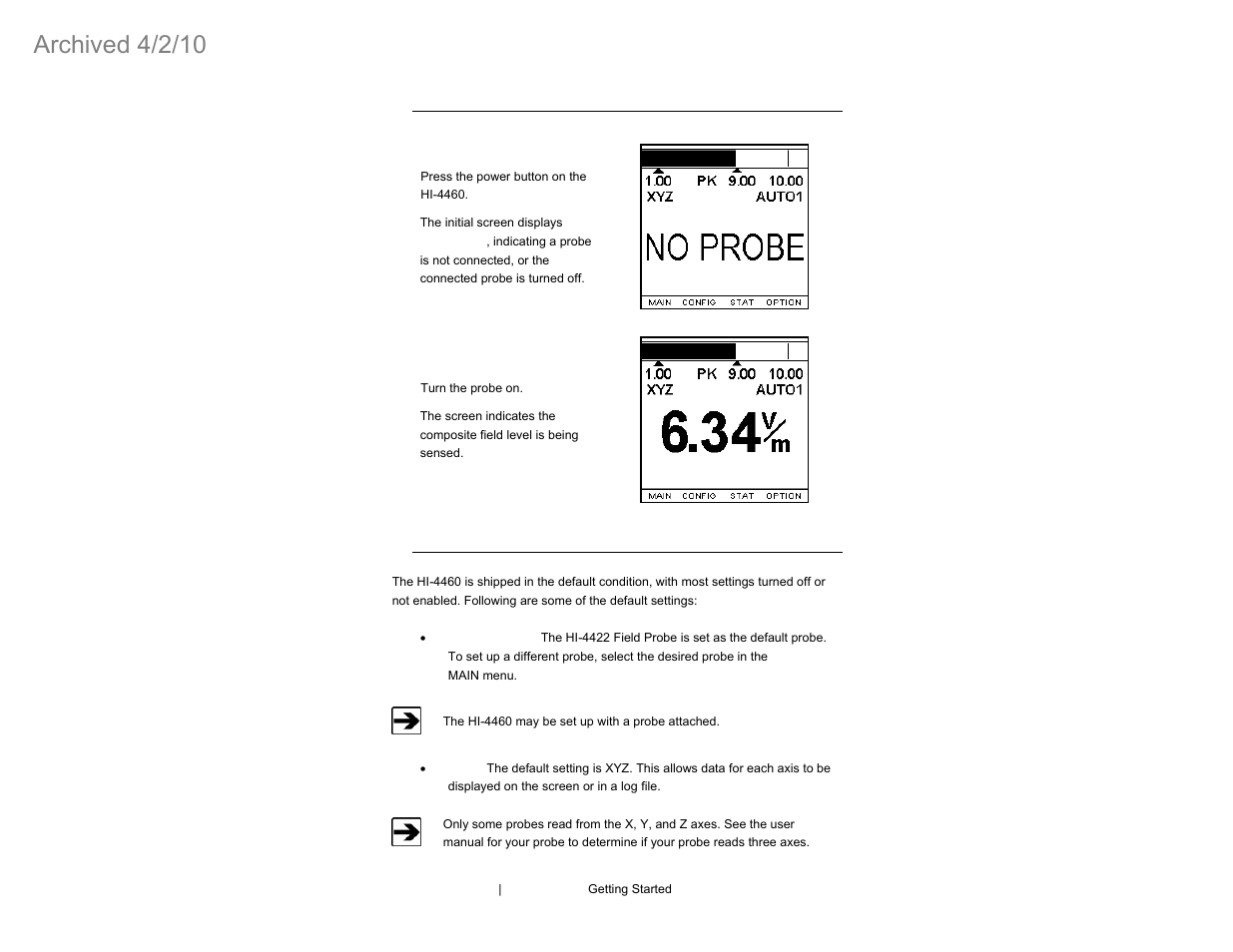 Archived 4/2/10 | ETS-Lindgren HI-4460 Graphical Readout (Archived) User Manual | Page 16 / 77