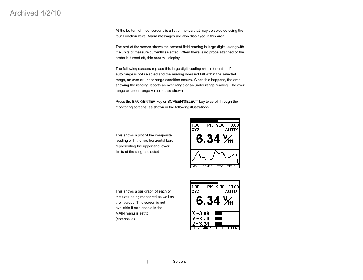 Archived 4/2/10 | ETS-Lindgren HI-4460 Graphical Readout (Archived) User Manual | Page 24 / 77