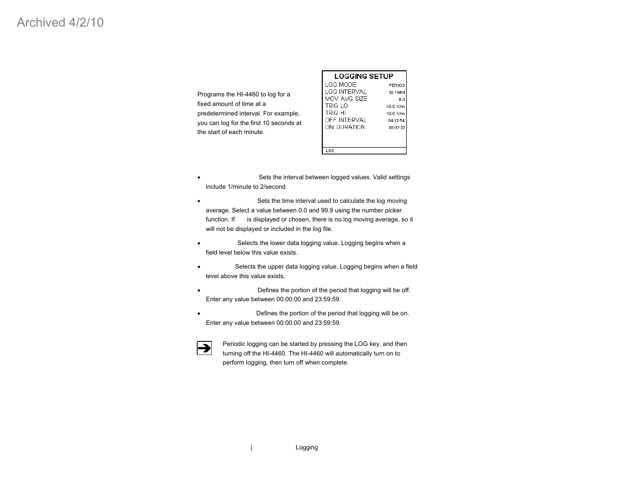 Archived 4/2/10 | ETS-Lindgren HI-4460 Graphical Readout (Archived) User Manual | Page 42 / 77