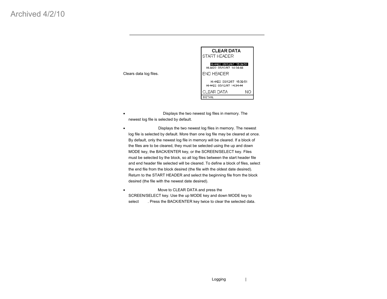 Archived 4/2/10 | ETS-Lindgren HI-4460 Graphical Readout (Archived) User Manual | Page 47 / 77