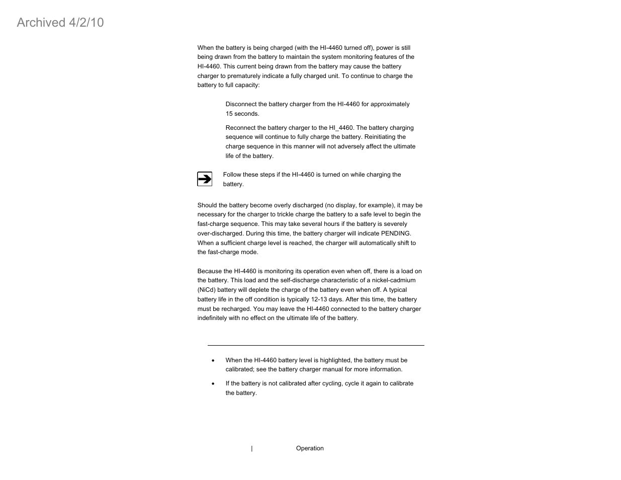 Archived 4/2/10 | ETS-Lindgren HI-4460 Graphical Readout (Archived) User Manual | Page 50 / 77