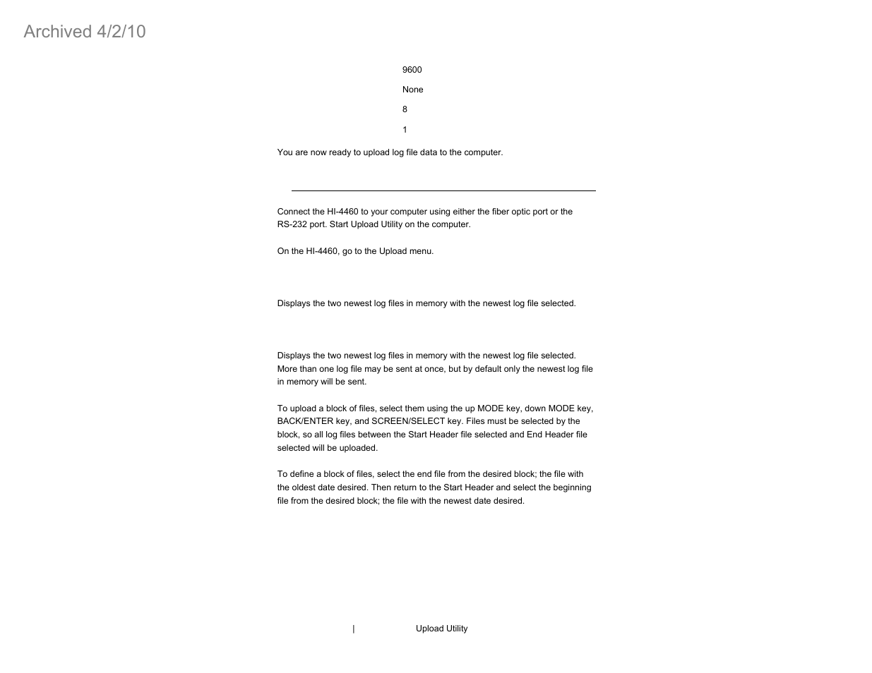 Archived 4/2/10 | ETS-Lindgren HI-4460 Graphical Readout (Archived) User Manual | Page 54 / 77