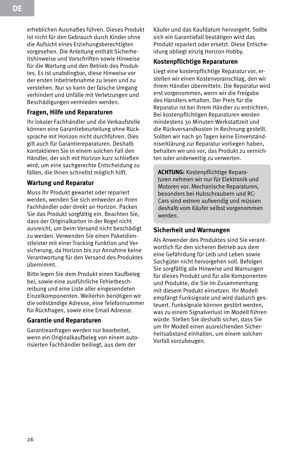 Evolution Engines E7260 User Manual | Page 26 / 56