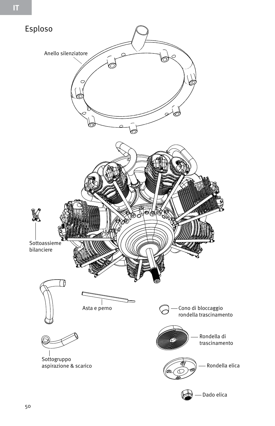 Esploso | Evolution Engines E7260 User Manual | Page 50 / 56