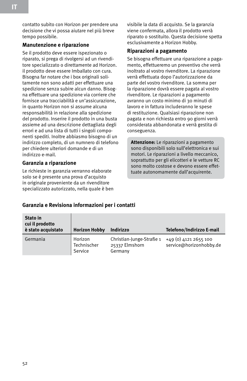 Evolution Engines E7260 User Manual | Page 52 / 56