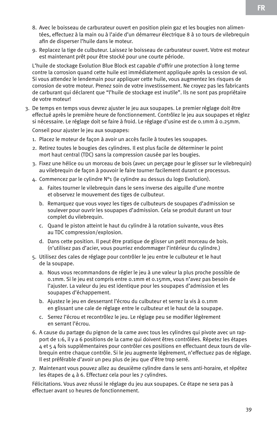 Evolution Engines E999 User Manual | Page 39 / 60