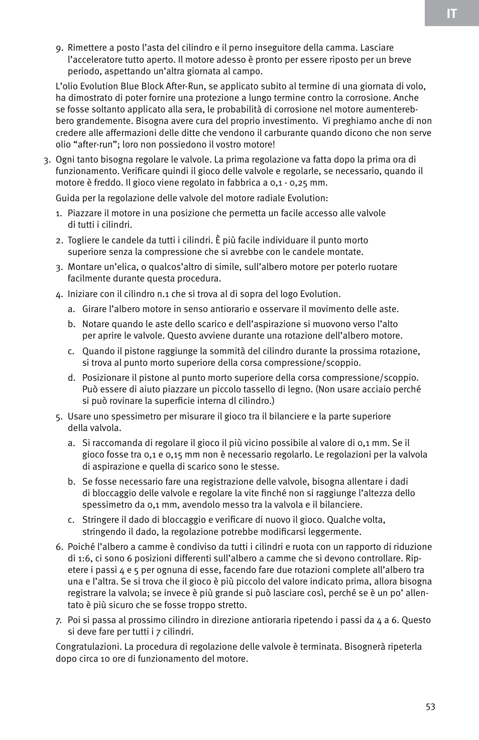 Evolution Engines E999 User Manual | Page 53 / 60