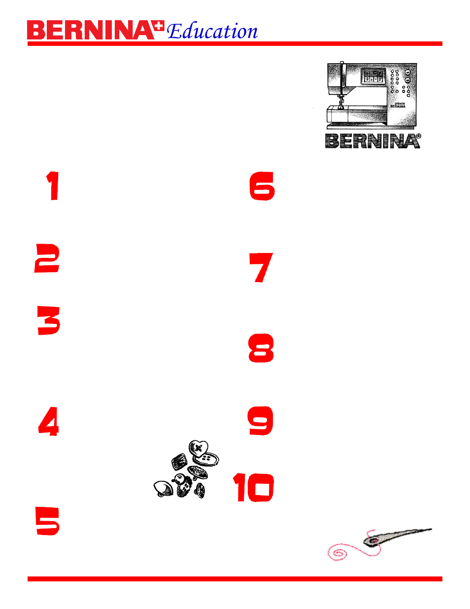 Bernina Garment Sewing User Manual | 1 page