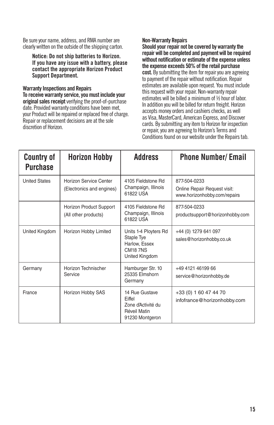 Evolution Engines 40NX RC User Manual | Page 16 / 16