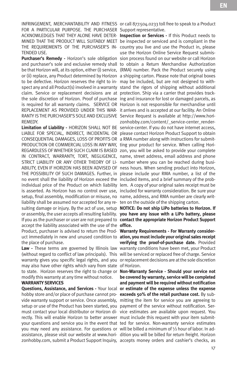 Evolution Engines Gas RC User Manual | Page 17 / 72