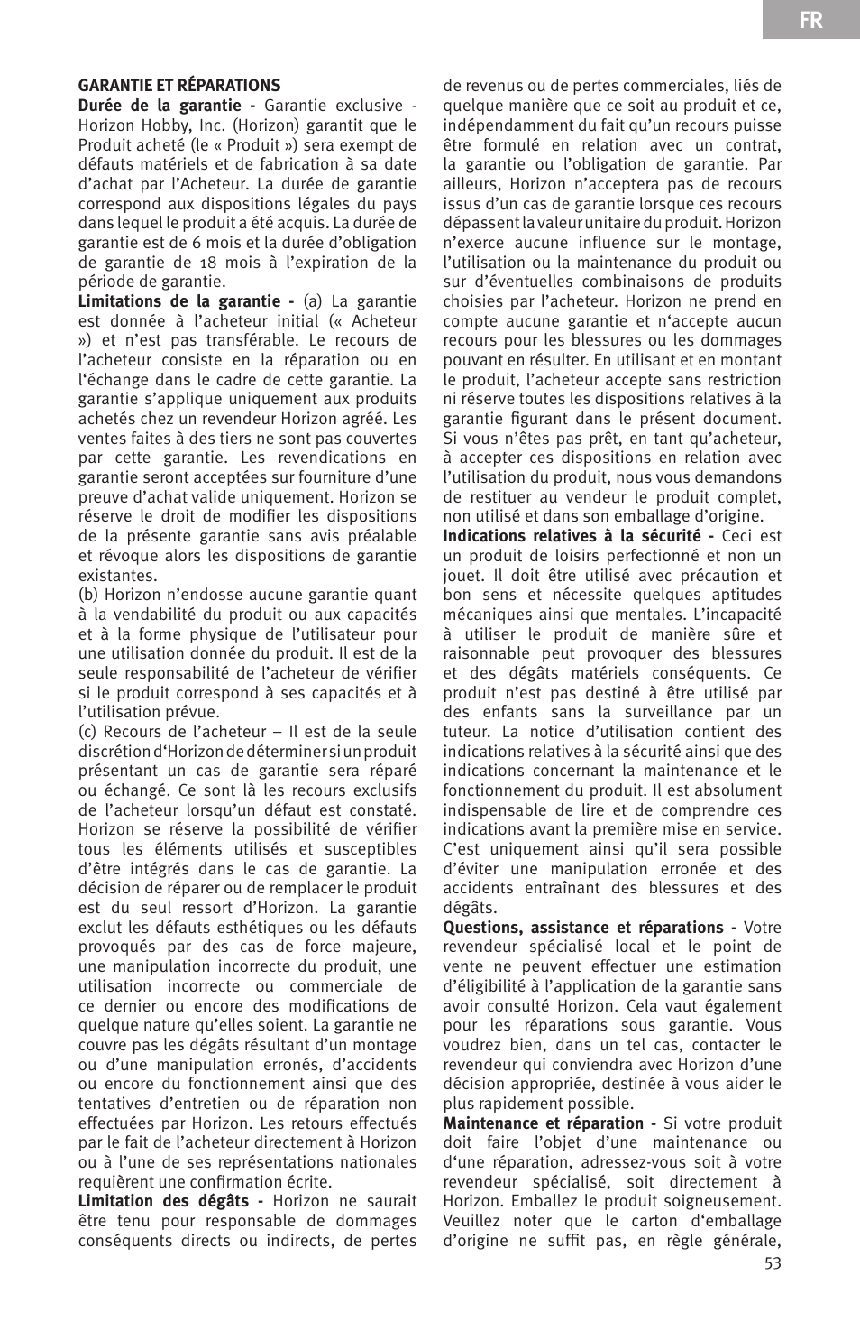 Evolution Engines Gas RC User Manual | Page 53 / 72