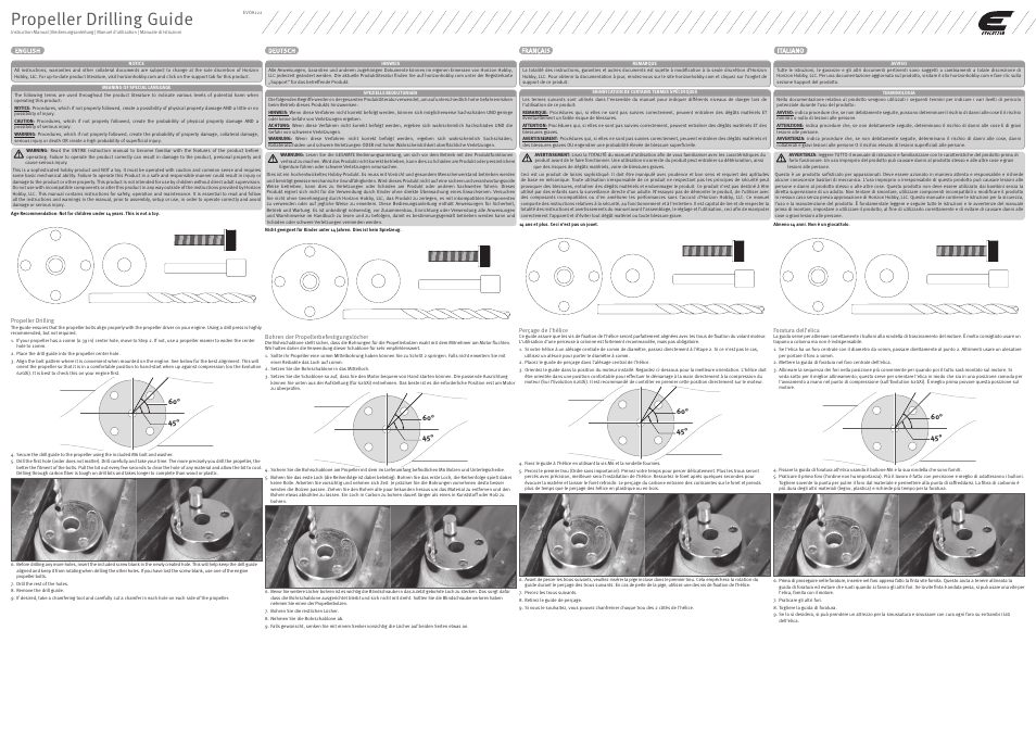 Evolution Engines EVOA122 User Manual | 2 pages