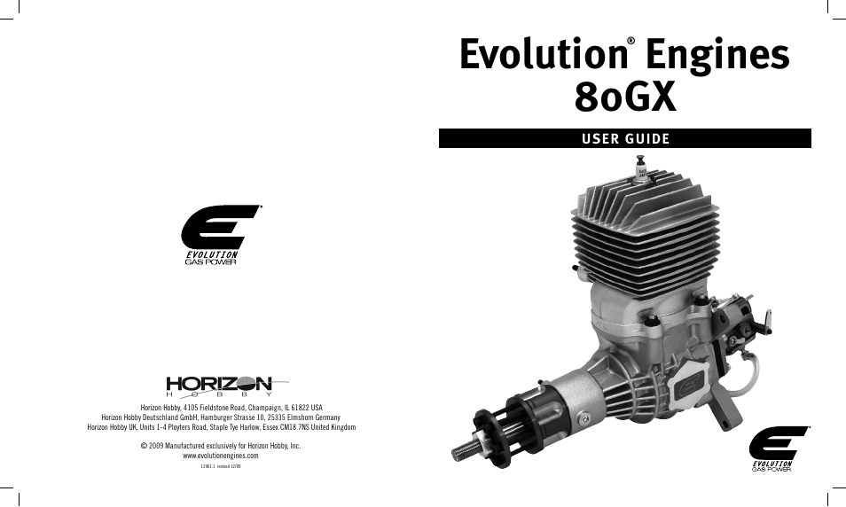 Evolution Engines 80GX User Manual | 6 pages