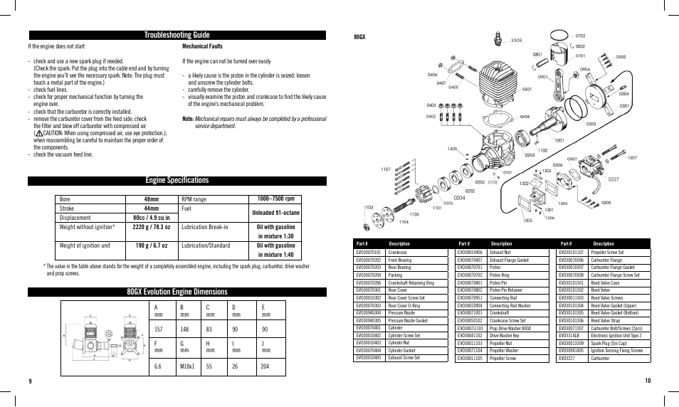 Evolution Engines 80GX User Manual | Page 5 / 6