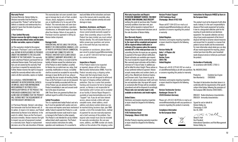 Evolution Engines 80GX User Manual | Page 6 / 6