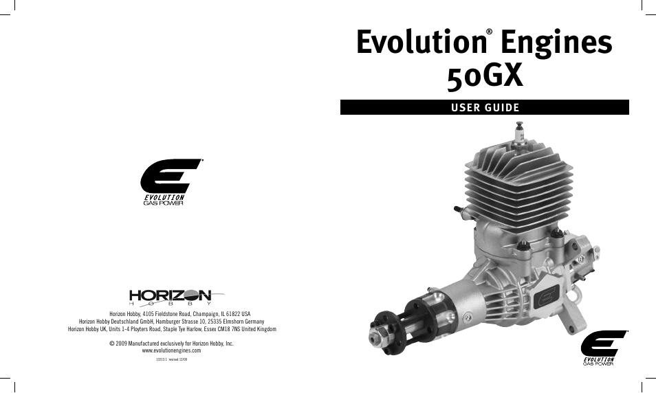 Evolution Engines EVOE50GX User Manual | 6 pages