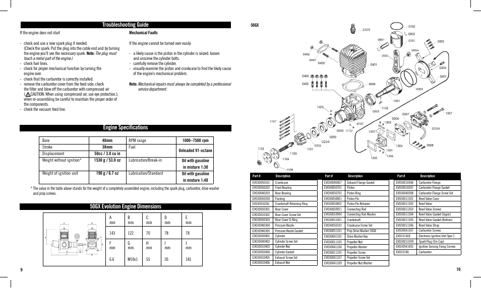 Evolution Engines EVOE50GX User Manual | Page 5 / 6