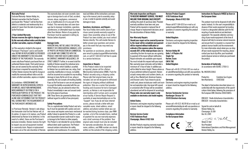 Evolution Engines EVOE50GX User Manual | Page 6 / 6