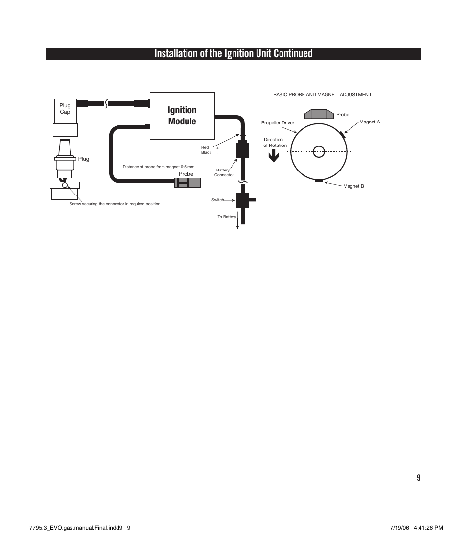 Ignition module | Evolution Engines 35GT2 User Manual | Page 9 / 12