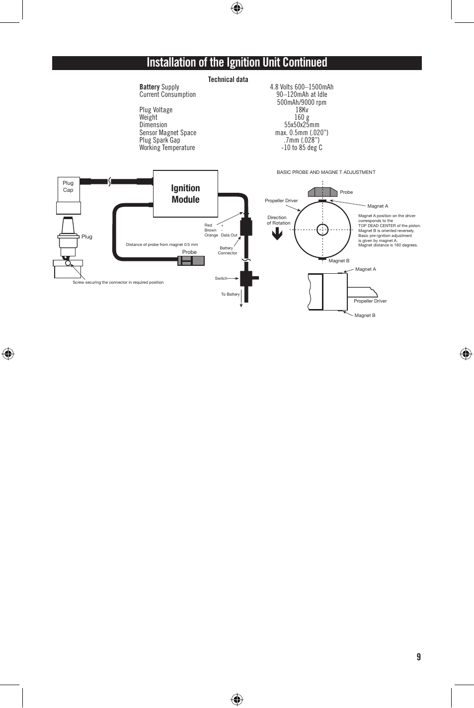 Ignition module | Evolution Engines 35GT User Manual | Page 10 / 12