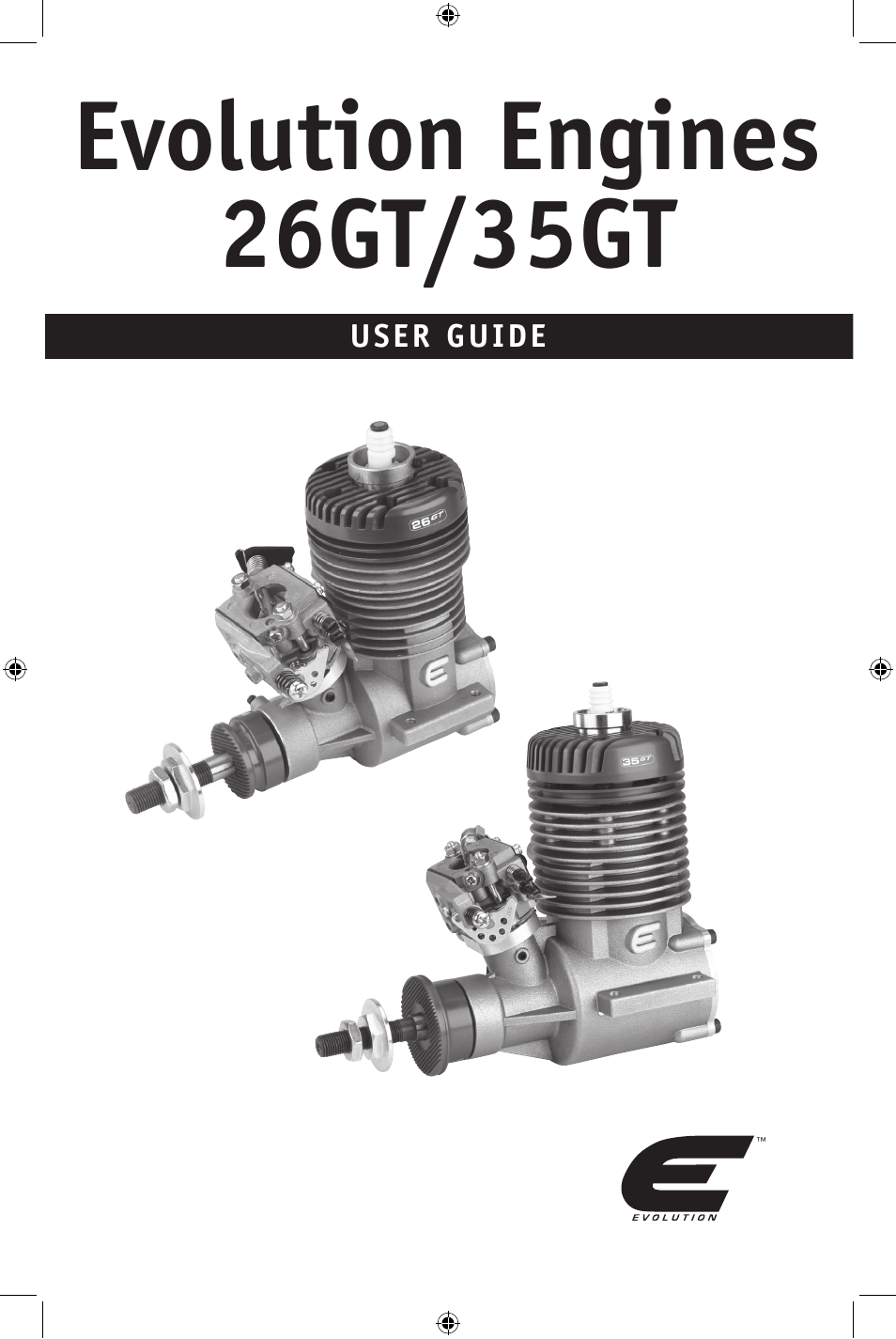 Evolution engines, 26gt/35gt | Evolution Engines 35GT User Manual | Page 2 / 12