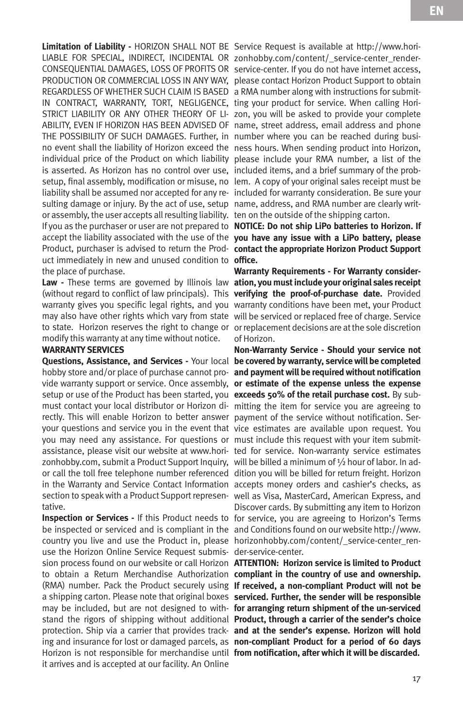 Evolution Engines EVOE33GX User Manual | Page 17 / 19