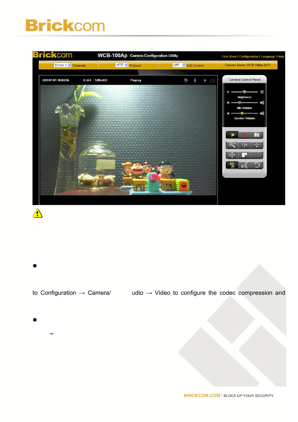 Live view | Brick Computer CB-102A User Manual | Page 38 / 85