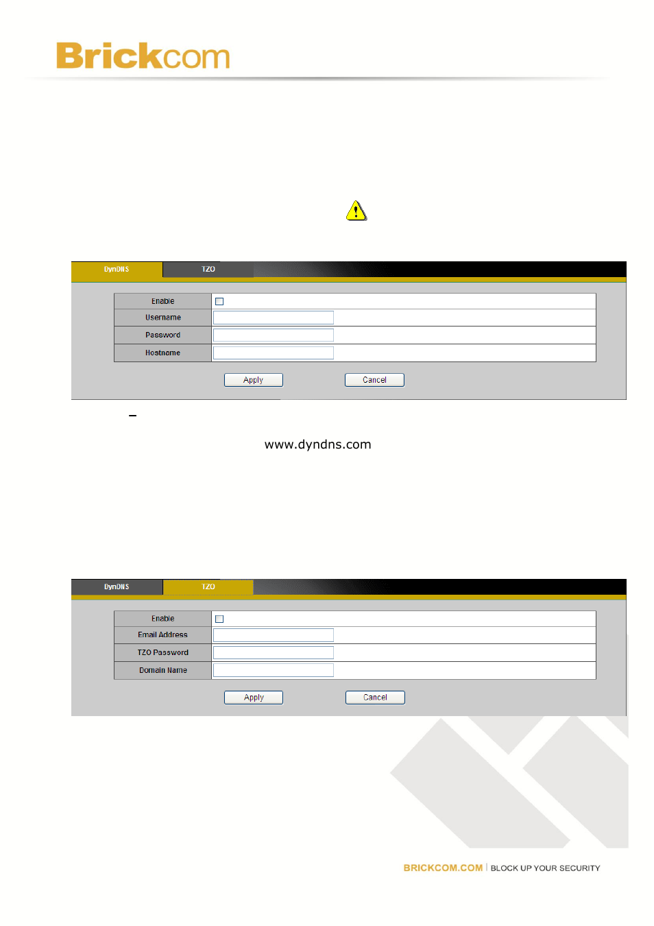 Ddns (dynamic domain name service) | Brick Computer CB-102A User Manual | Page 51 / 85