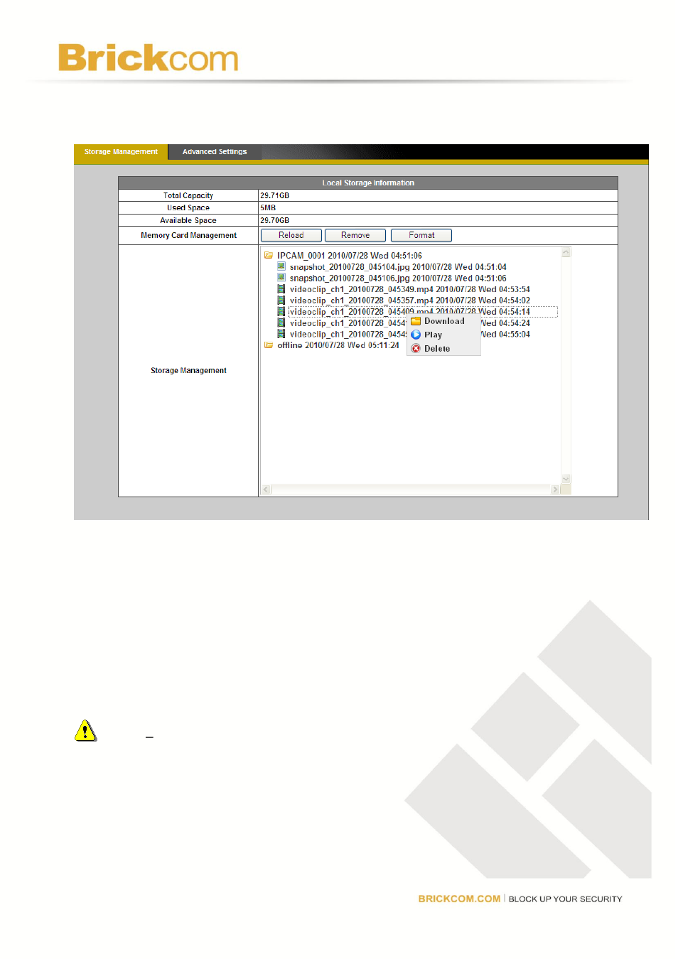 Storage management(*) | Brick Computer CB-102A User Manual | Page 80 / 85
