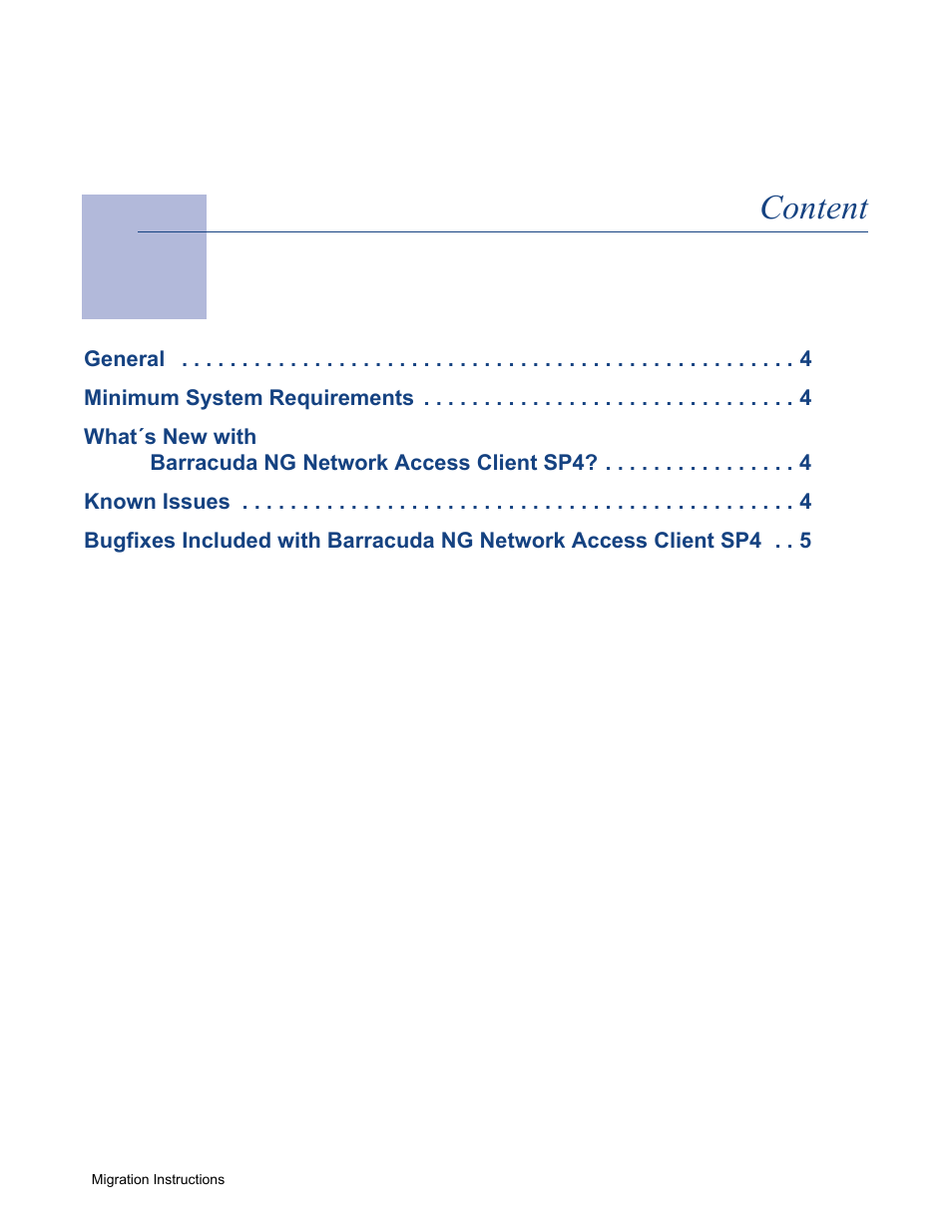 Content | Barracuda Networks SP4 User Manual | Page 3 / 10